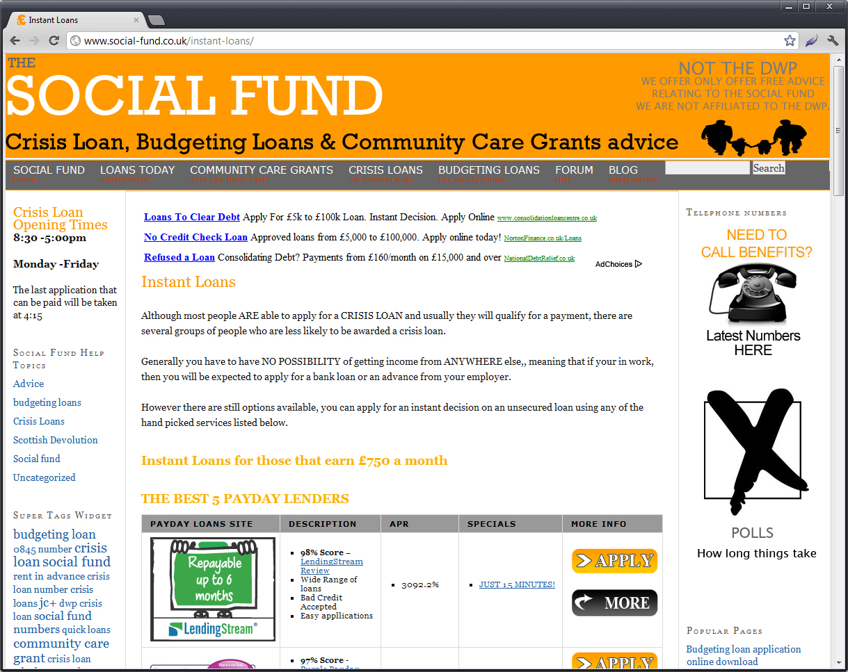 social fund website