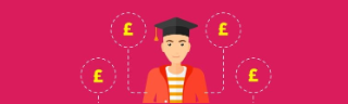 illustration of a student with pound signs 